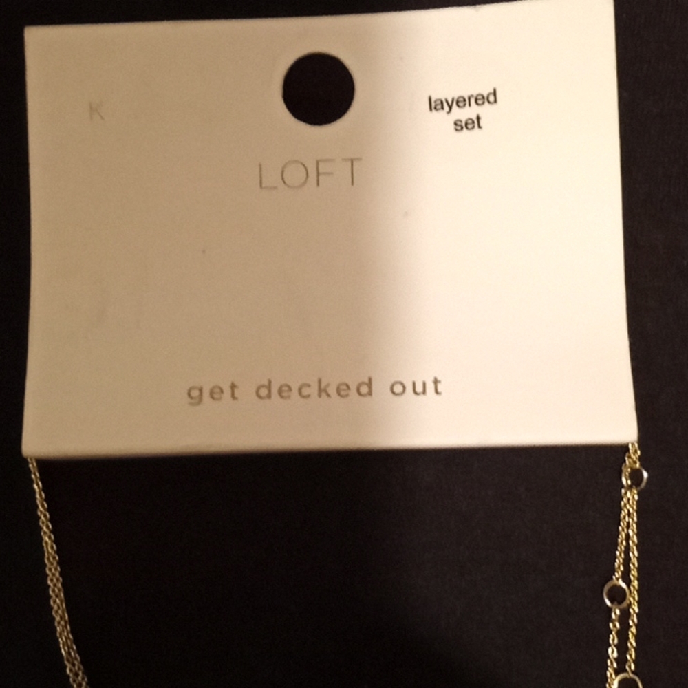 Loft Gold tone letter K necklace set - Picture 3 of 5
